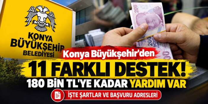 Konya'da çoğu kişinin bilmediği belediye destekleri! Kimler, nasıl başvurabilir?