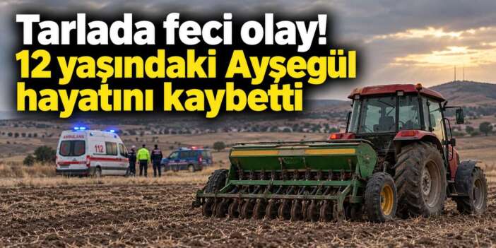 Tarlada tohum ekim makinesinden düşen çocuk hayatını kaybetti