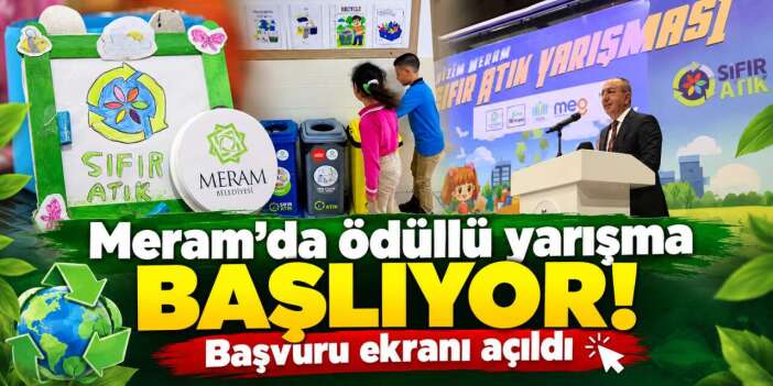 Meram Belediyesi Sıfır Atık Yarışması 2026 - 2027 başvuruları başladı