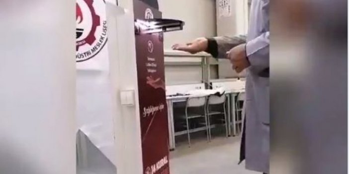 Konya Mehmet Tuza Pakpen MTAL hijyenik dezenfekte standı üretti