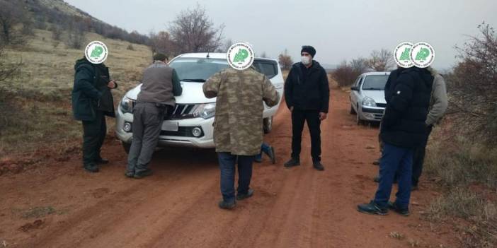 Konya’da sokağa çıkma yasağında kaçak avlanan 6 kişi, ekiplere yakalandı