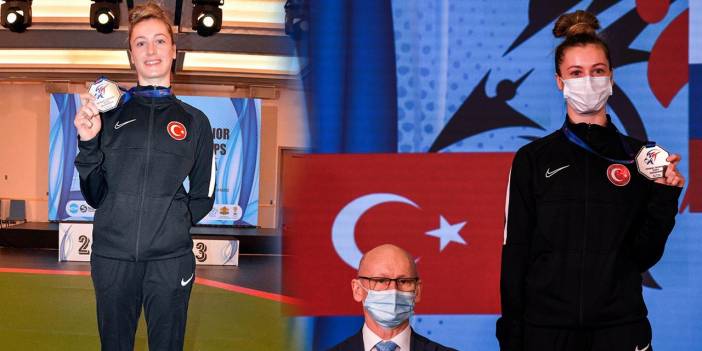 Konyalı sporcu Zeliha Ağrıs yine göğsümüzü kabarttı