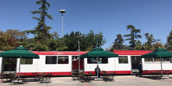Konya’da çalışmaları süren tramvay kafe hizmete girdi