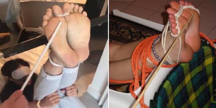 Bir garip olay! Para karşılığı anlaştığı kadınları falakaya yatırıp o anları kayda almış