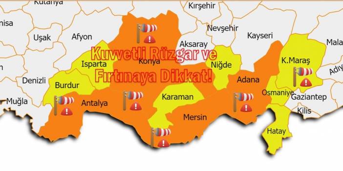 Meteoroloji'den Konya'ya turuncu kodla uyarı