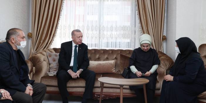 Erdoğan çifti, Başak Cengiz'in ailesini ziyaret etti