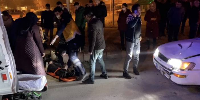 Konya’da otomobilin çarptığı genç kız ağır yaralandı