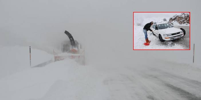 Kar kalınlığı 1 metreyi aştı, ekipler açık tutmaya çalışıyor! Konya yolunda son durum