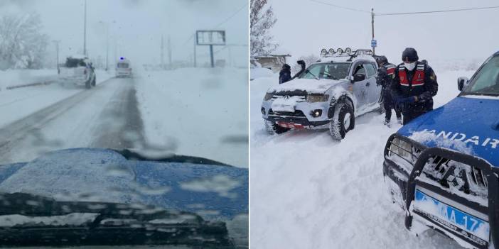 Konya'da ateşlenen Hiranur bebeğin imdadına jandarma yetişti