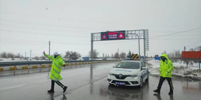 Konya’da son yol durumu (9 - 10 Mart 2022)