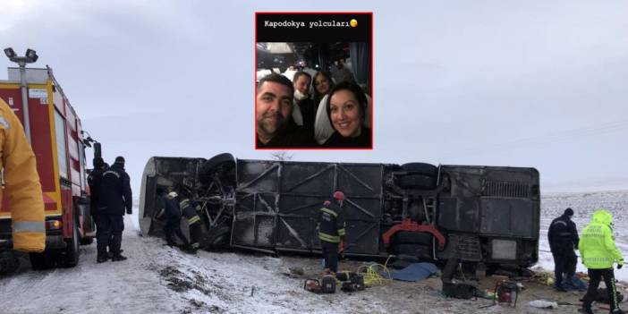 Konya'daki tur otobüsü kazasında ölen kadından geriye mutlu fotoğrafı kaldı