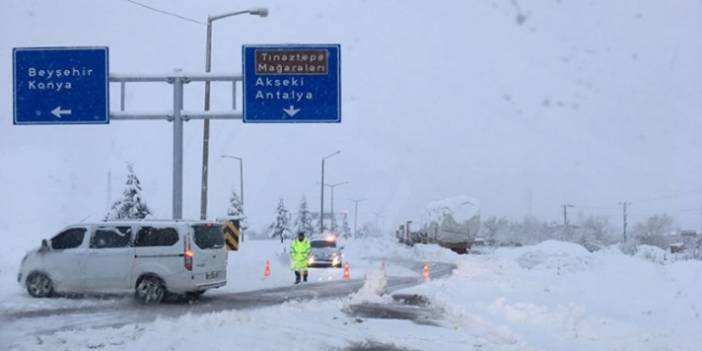 Konya’ya yeniden yoğun kar yağışı uyarısı yapıldı