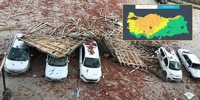 Konya’da fırtınaya dikkat! Uyarının kodu turuncu