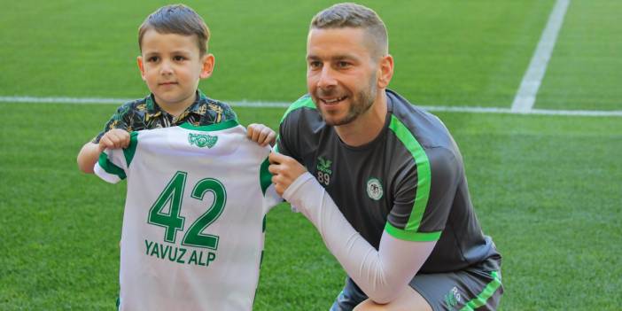Minik Yavuzalp Konyaspor antrenmanında
