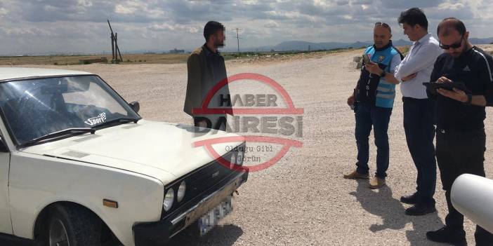 Konya’da tarihi kervansarayda drift atan sürücü yakalandı