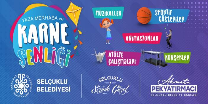 Selçuklu’da çocuklara özel karne şenliği