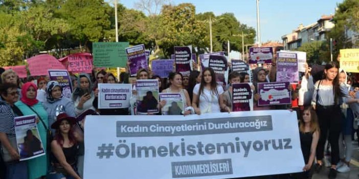 Konya’da kadınlar Emine Bulut ve Tuba Erkol için yürüdü