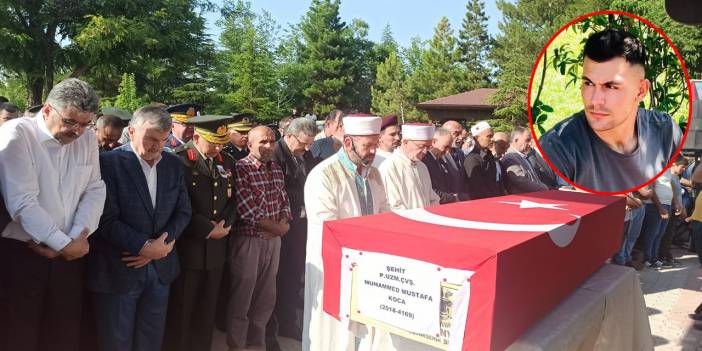 Konya şehidini son yolculuğa uğurladı