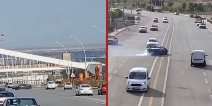 Konya’da lüks otomobille drift dehşeti