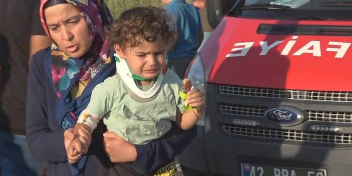 Konya’daki kazada yürek yakan an!