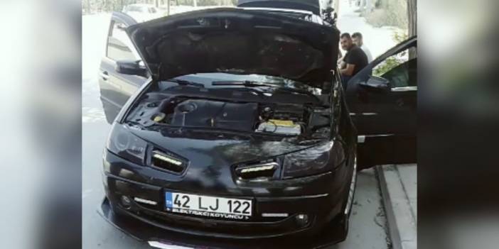 Konya’da aracına çakar takan sürücüye ceza