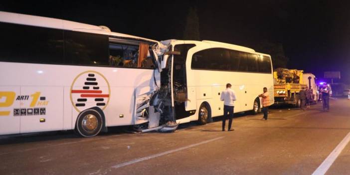 Bir kaza haberi daha! İki otobüs çarpıştı, 25 yaralı var