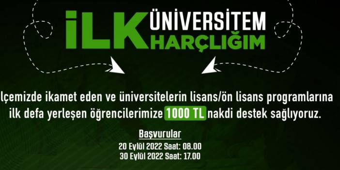 Meram Belediyesi üniversite burs başvurusu 2022 I TIKLA BAŞVUR (Üniversite 1000 TL)