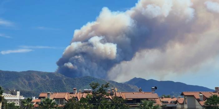 Son Dakika: Marmaris'te orman yangını çıktı, hızla yayılıyor!