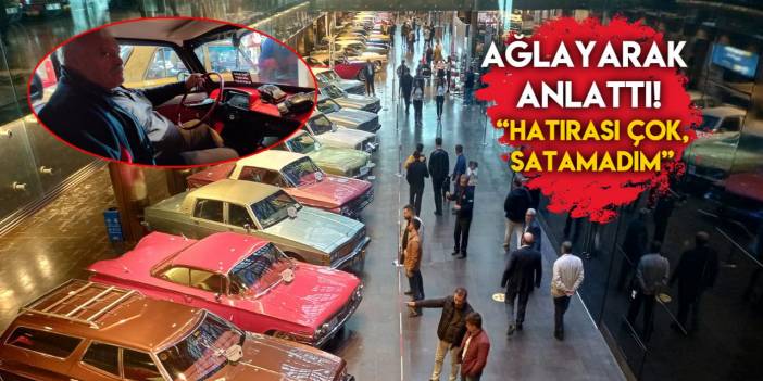 Konya’daki klasik otomobil sergisinin gözdesi! Anlatırken ağladı