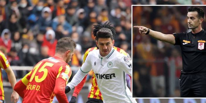 Konyaspor maçına rekor kıran hakem!