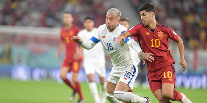 Francisco Calvo’lu Kosta Rika, İspanya’ya farklı mağlup oldu