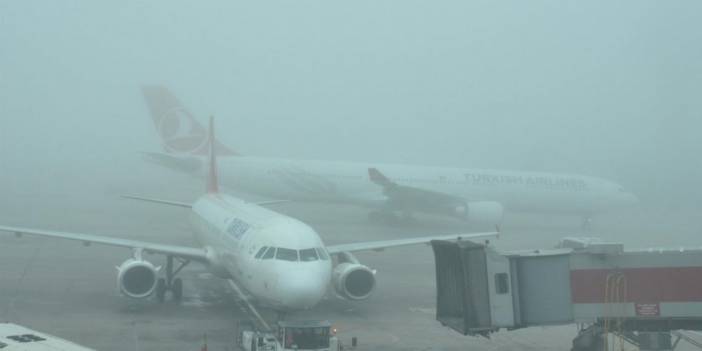 Konya’da hava ulaşımına sis engeli