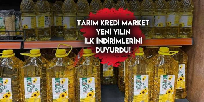 Tarım Kredi Market yeni yılın büyük indirimlerini duyurdu!