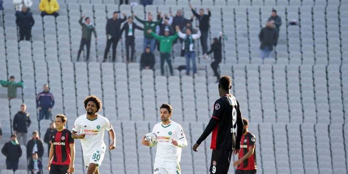 Konyaspor'un berabere kaldığı haftada puan tablosu