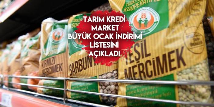 Tarım Kredi Market yeni indirimli ürünleri açıkladı! İşte yeni Ocak listesi