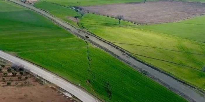 Kahramanmaraş’ta fay kırığı böyle görüntülendi
