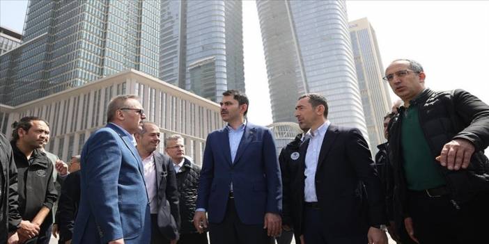 İstanbul Finans Merkezi için geri sayım! Bakan Kurum incelemede bulundu