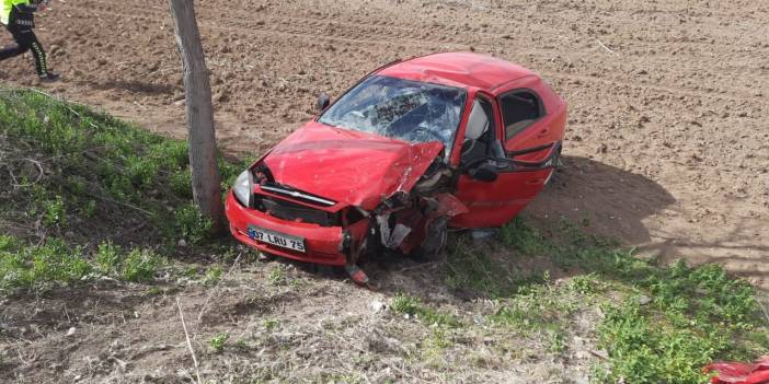 Konya’da iki otomobil çarpıştı! 2 ağır yaralı var