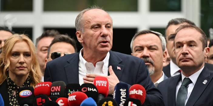 Son Dakika! Muharrem İnce: Adaylıktan çekiliyorum