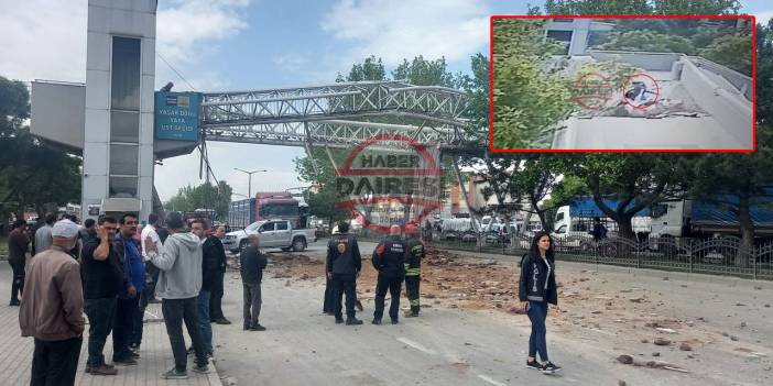 Son Dakika: Konya’da TIR yaya geçidi yıktı