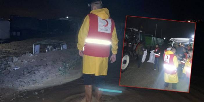 Konya’nın bir ilçesini sel aldı! Kızılay bölgede