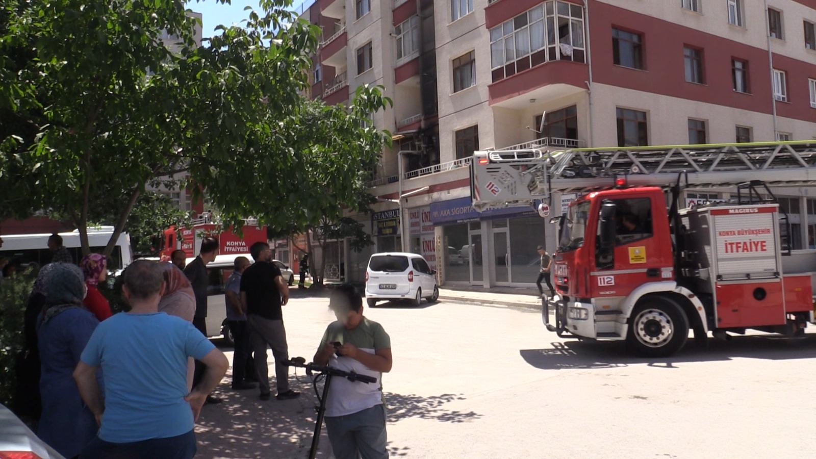 Son Dakika: Konya’da 5 Katlı Binada Korkutan Yangın