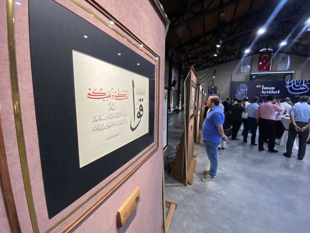 İman Ayetleri Hat Sergisi Konya’da açıldı