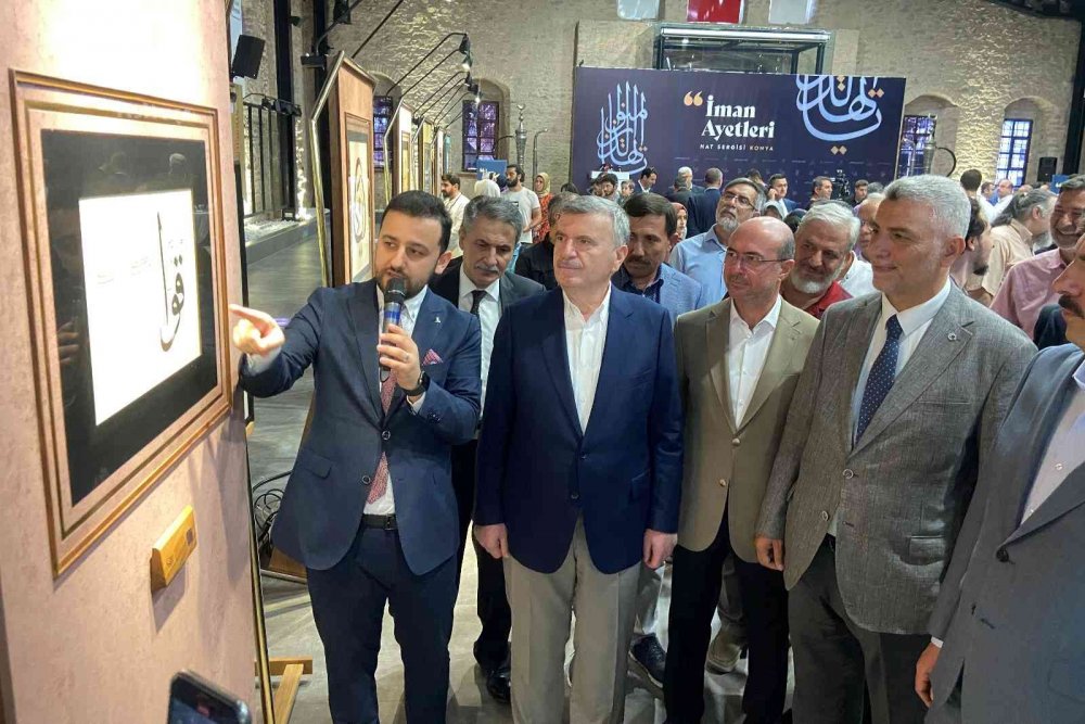 İman Ayetleri Hat Sergisi Konya’da açıldı