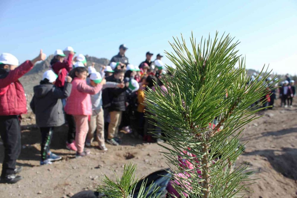 Türkiye Yüzyılına Nefes için Konya’da 70 bin fidan toprakla buluştu