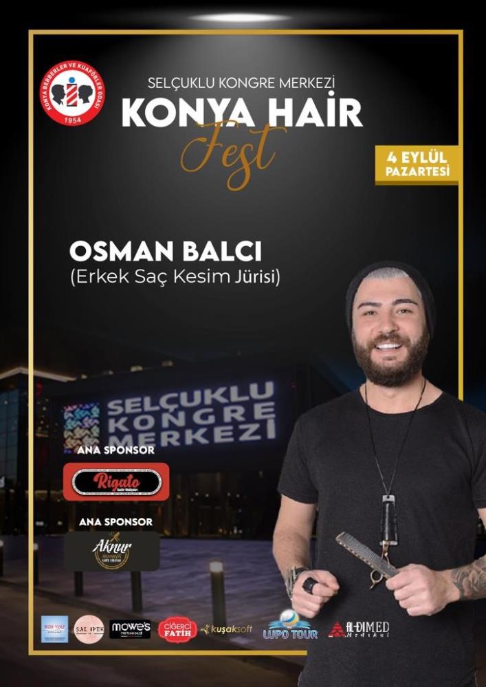 Konya Hair Fest'te usta isimler eğitim verecek
