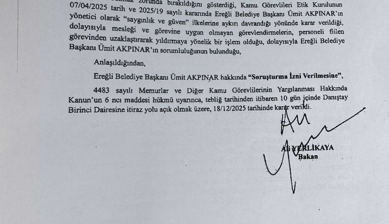 bakan-yerlikaya-imzaladi-konyada-belediye-baskani-icin-sorusturma-izni