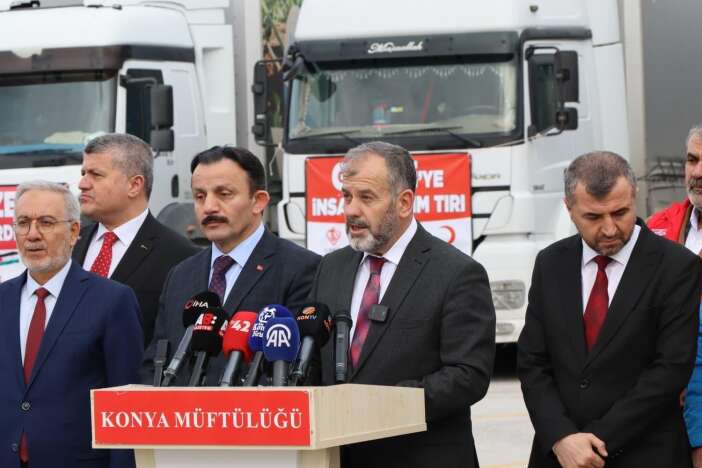 gazzeye-konyadan-15-tir-insani-yardim-gonderildi