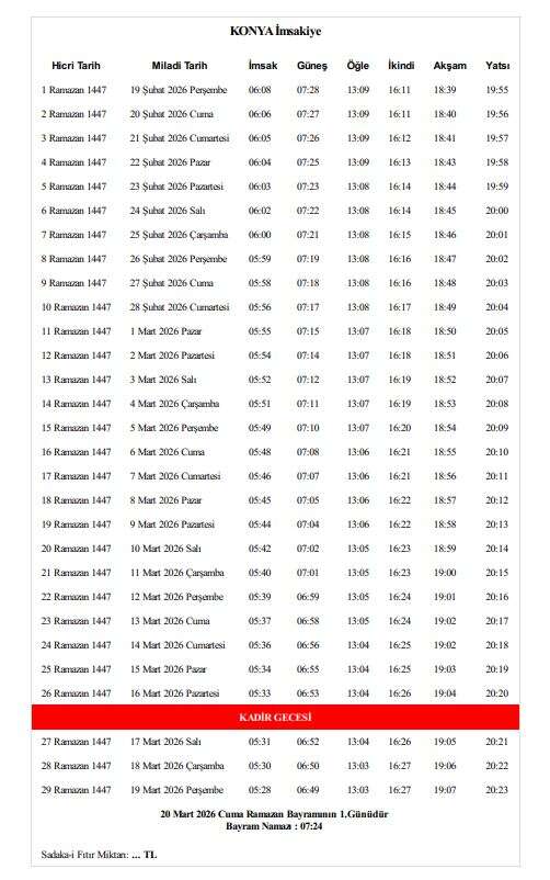 konyada-heyecan-basladi-iste-ilce-ilce-2026-ramazan-imsakiyesi