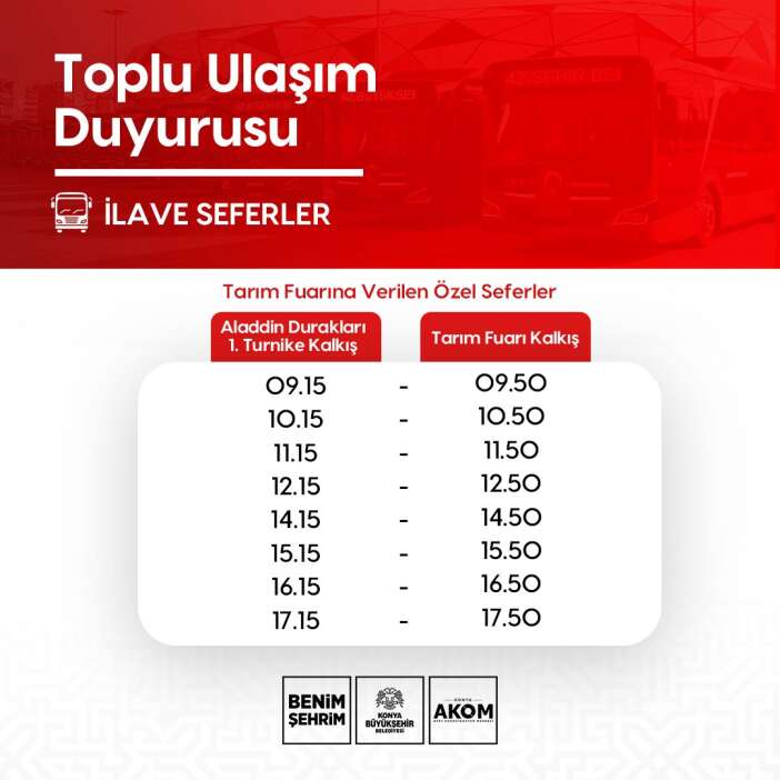 konya-2026-tarim-fuari-icin-ozel-otobus-seferi-duzenlendi